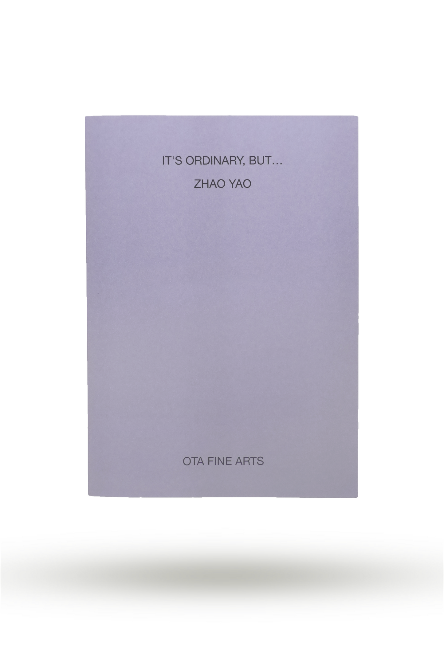 Zhao Yao: IT'S ORDINARY,  BUT...